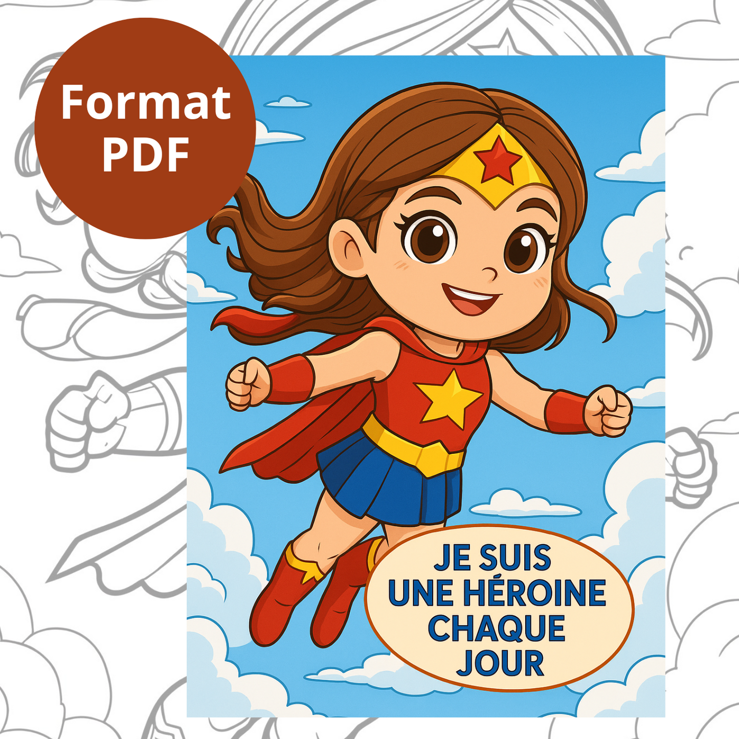 🌟 Coloriages de Super-Héroïnes – 20 Dessins Inspirants pour Filles de 6 à 11 ans 🌟