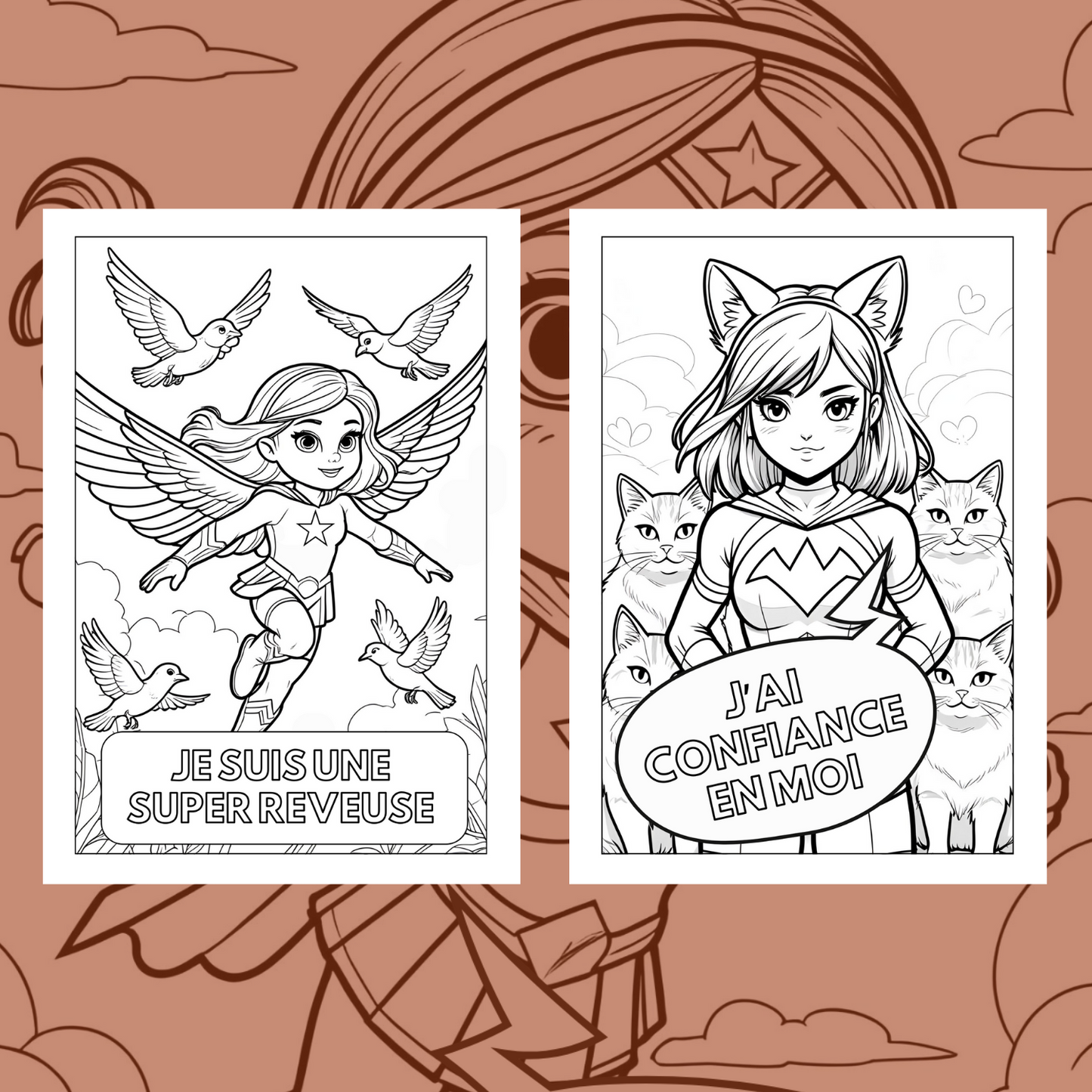 🌟 Coloriages de Super-Héroïnes – 20 Dessins Inspirants pour Filles de 6 à 11 ans 🌟