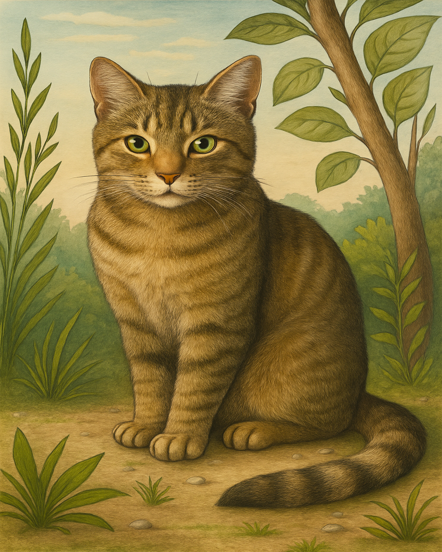 Toile Ă colorier - Chat - 20.32 x 25.4 cm