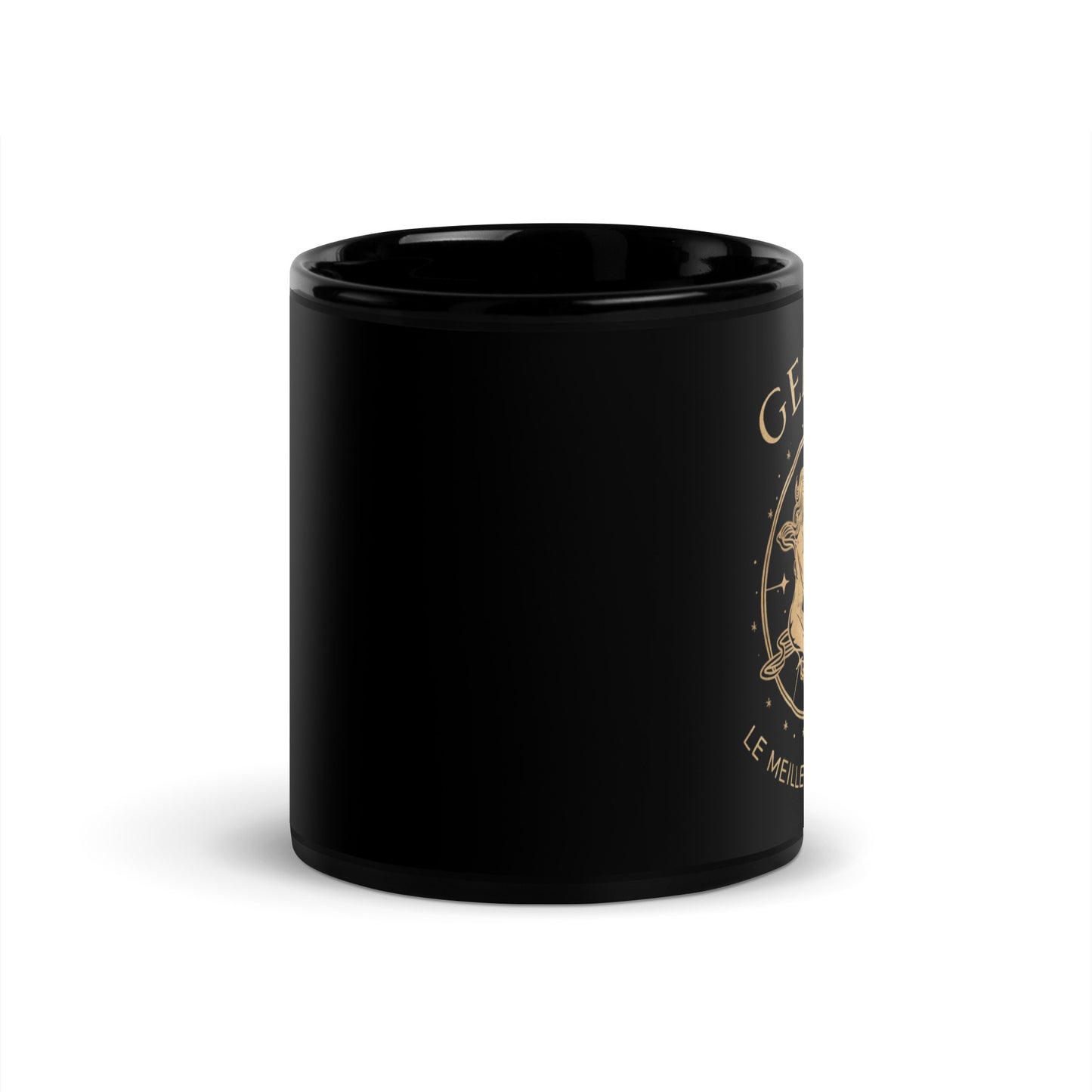 Mug noir signe zodiaque Gémeau - Tasse en céramique Signe Astrologique Gémeau - Cadeau original signe astro gémeau