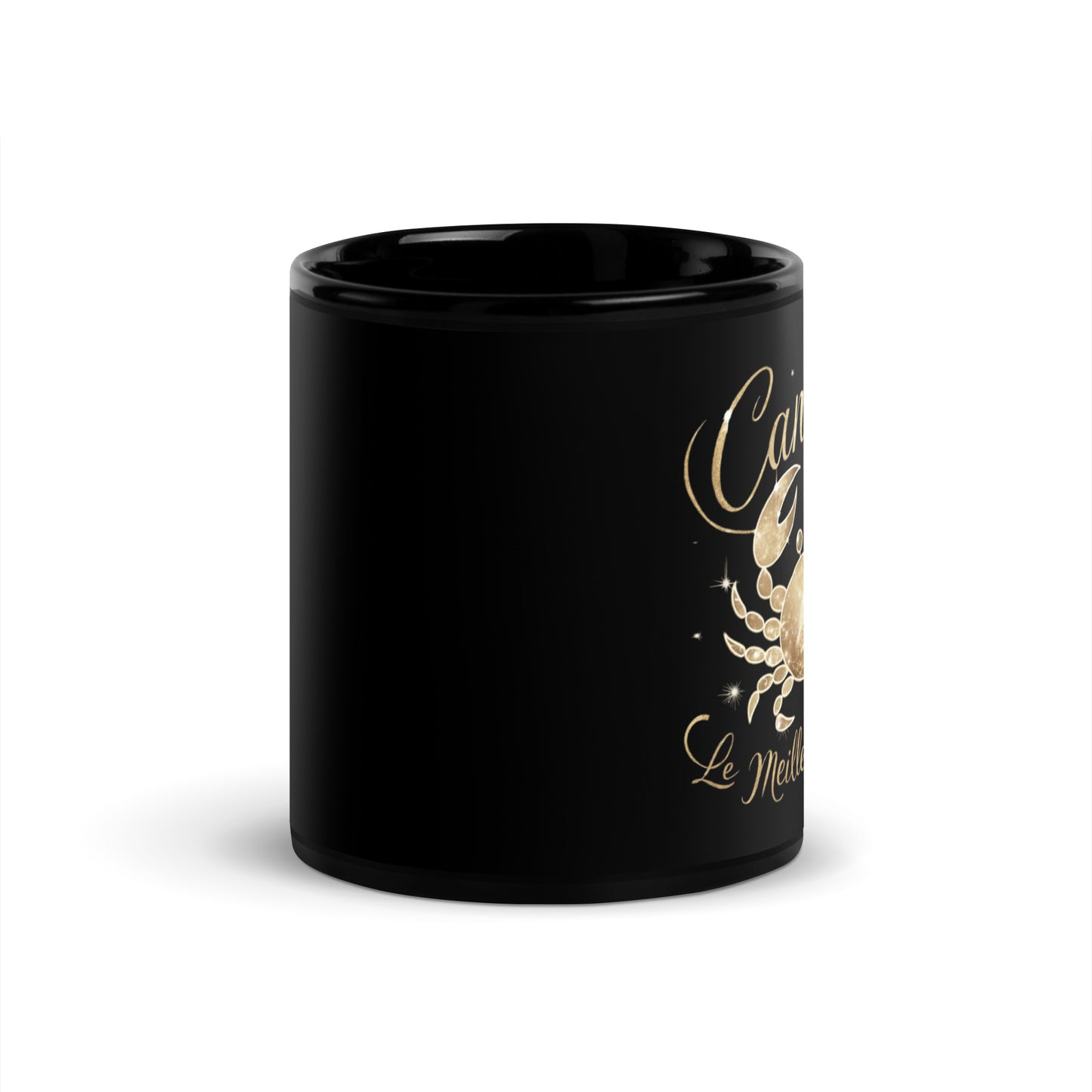 Mug noir signe zodiaque Cancer - Tasse en céramique Signe Astrologique Cancer - Cadeau original Cancer