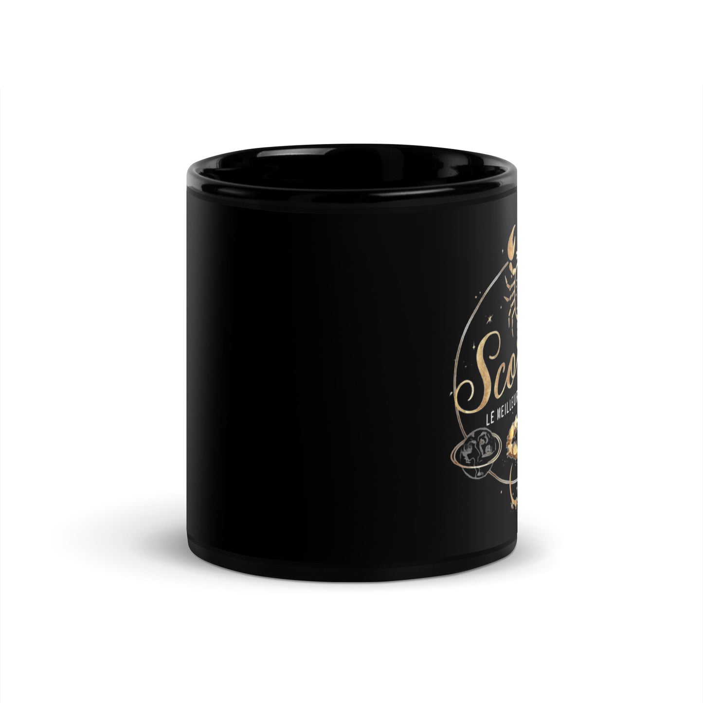 Mug noir signe zodiaque Scorpion - Tasse en céramique Signe Astrologique Scorpion
