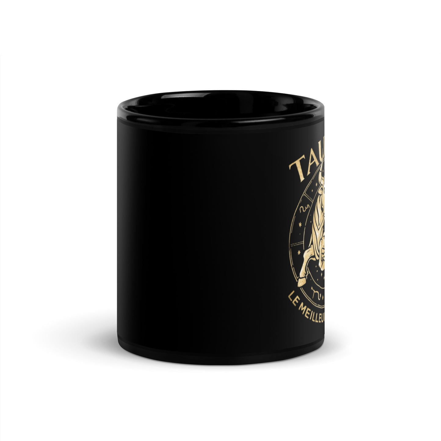 Mug noir signe zodiaque Taureau - Tasse en céramique Signe Astrologique Taureau