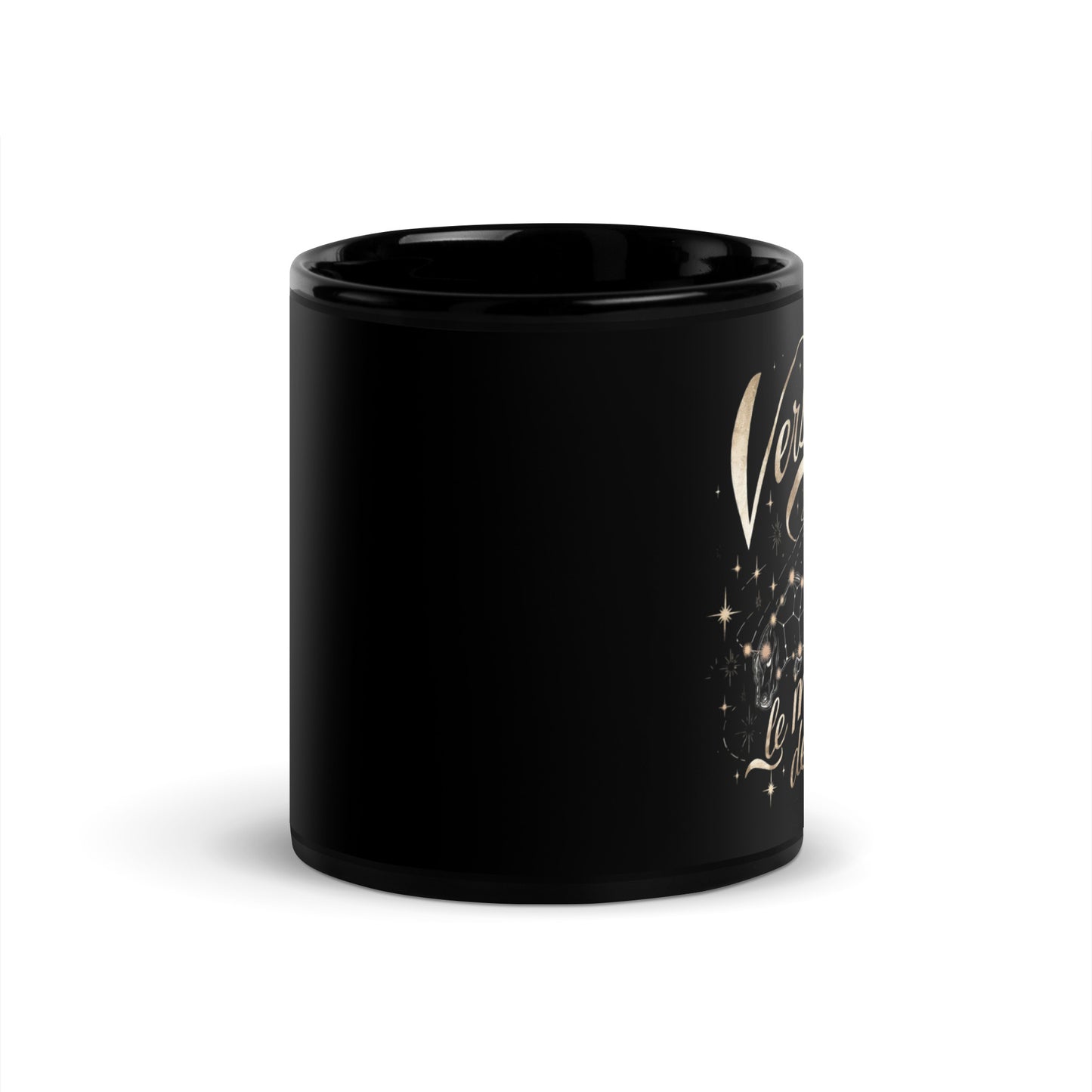 Mug noir signe zodiaque Verseau - Tasse en céramique Signe Astrologique Verseau