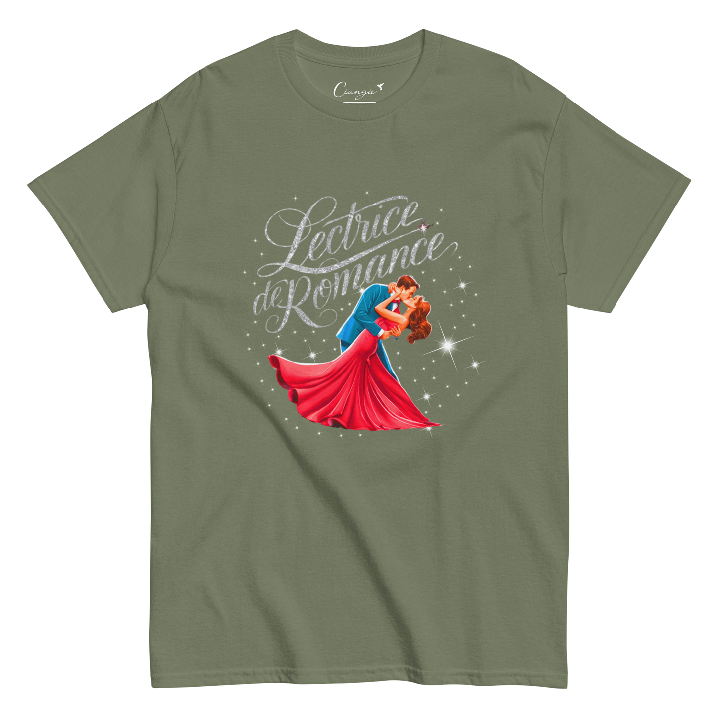 T-shirt imprimé pour femme 100% coton - Haut à manches courtes pour Lectrice de romance - Vêtement pour les passionnées de lecture