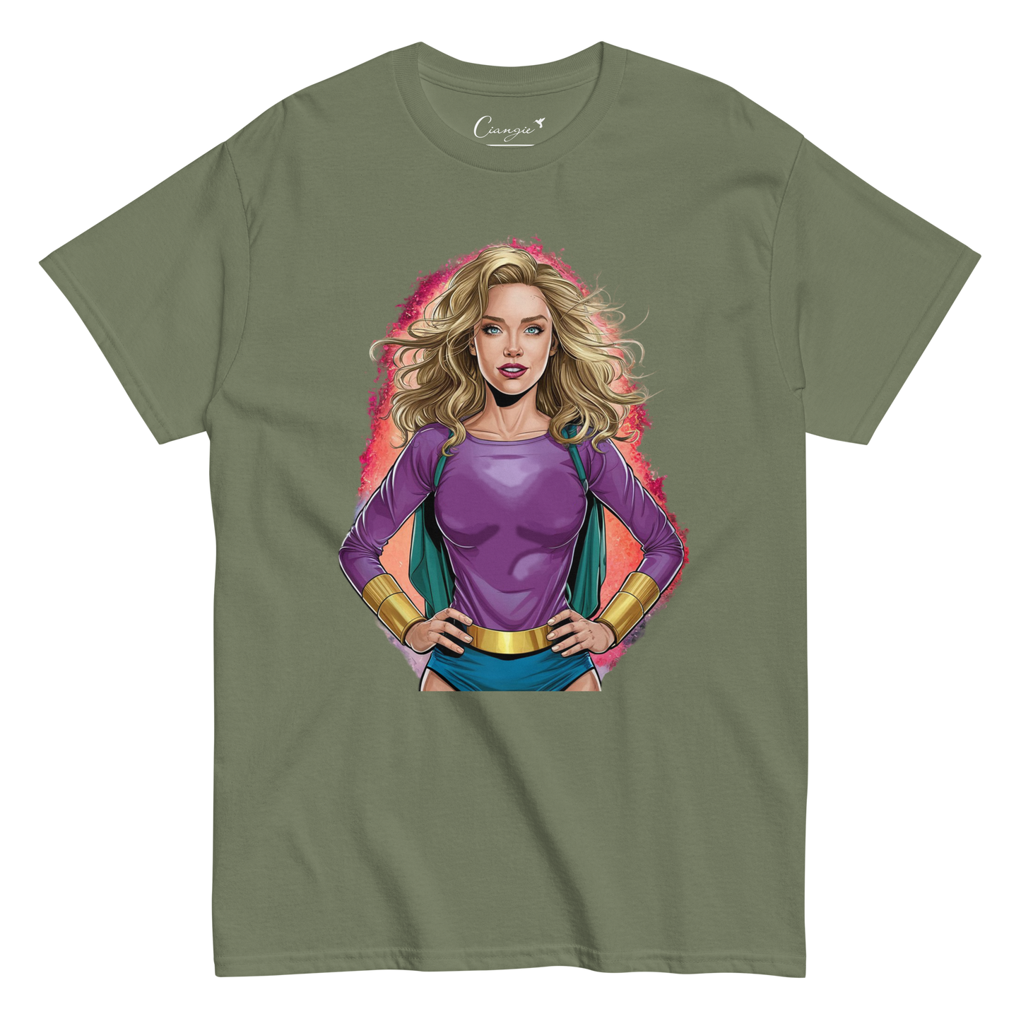 T-shirt imprimé pour femme 100% - Super héroine