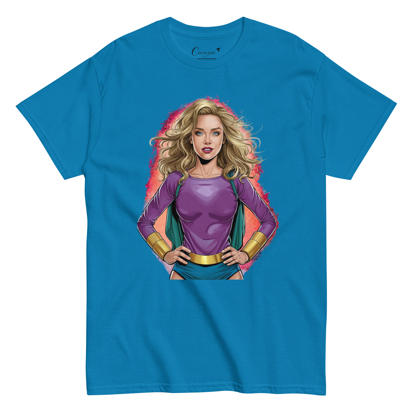 T-shirt imprimé pour femme 100% - Super héroine