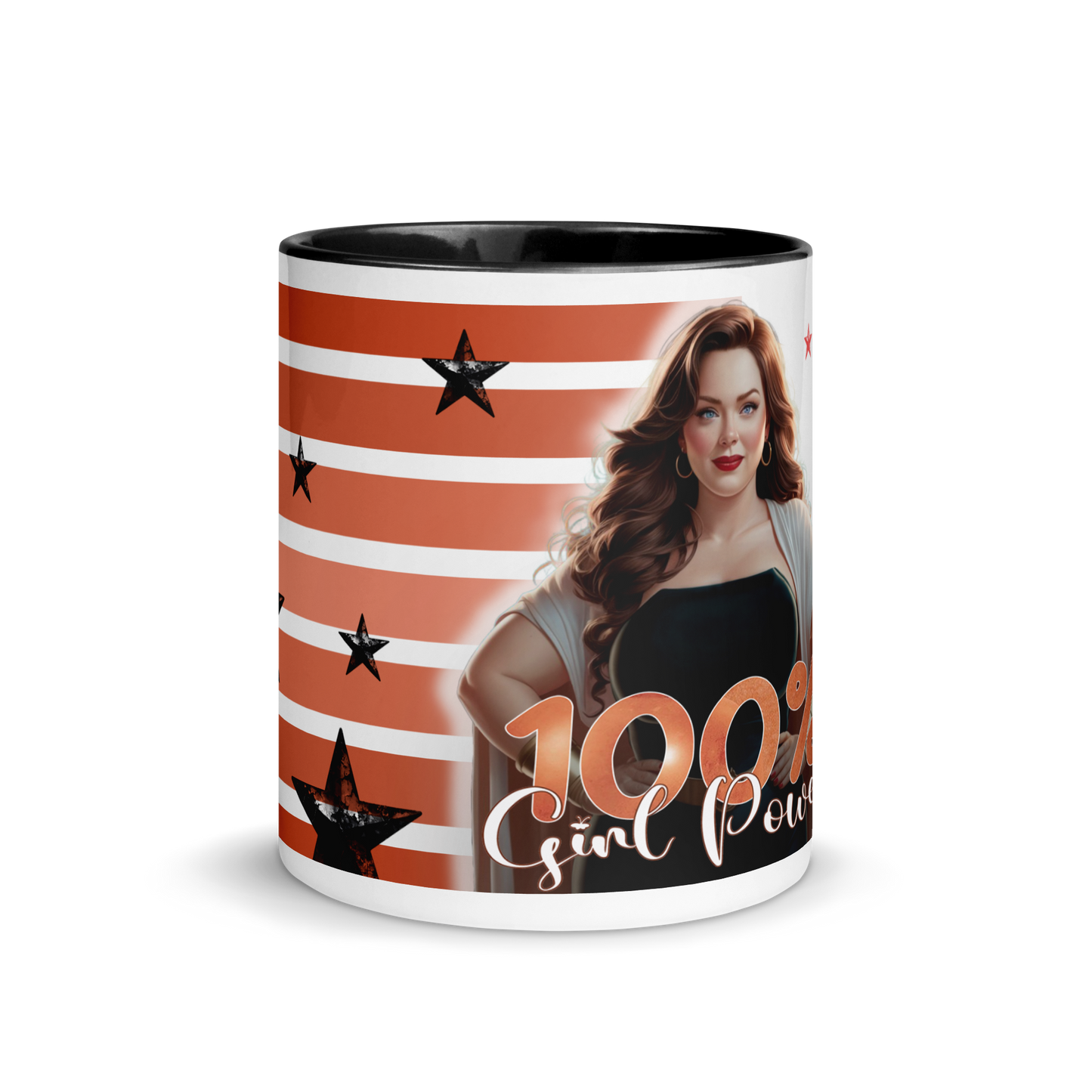 Mug coloré en céramique pour femme - 100% Girl Power