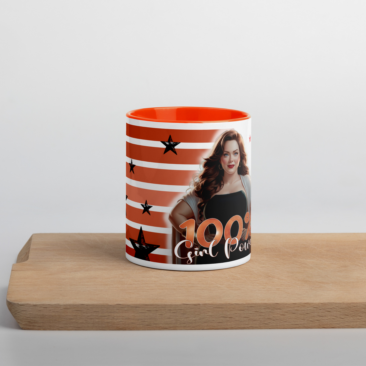 Mug coloré en céramique pour femme - 100% Girl Power