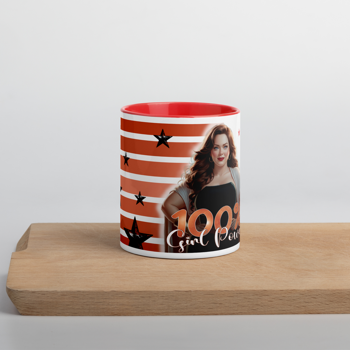 Mug coloré en céramique pour femme - 100% Girl Power
