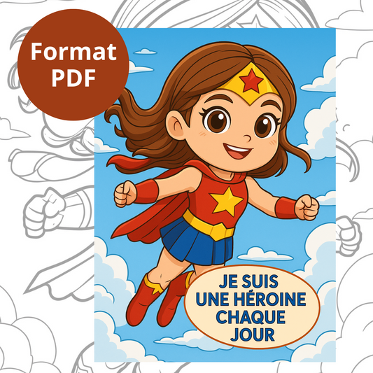 🌟 Coloriages de Super-Héroïnes – 20 Dessins Inspirants pour Filles de 6 à 11 ans 🌟