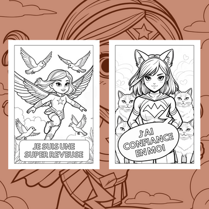🌟 Coloriages de Super-Héroïnes – 20 Dessins Inspirants pour Filles de 6 à 11 ans 🌟