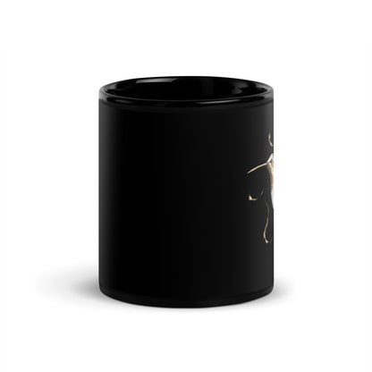 Mug brillant noir - Colibri