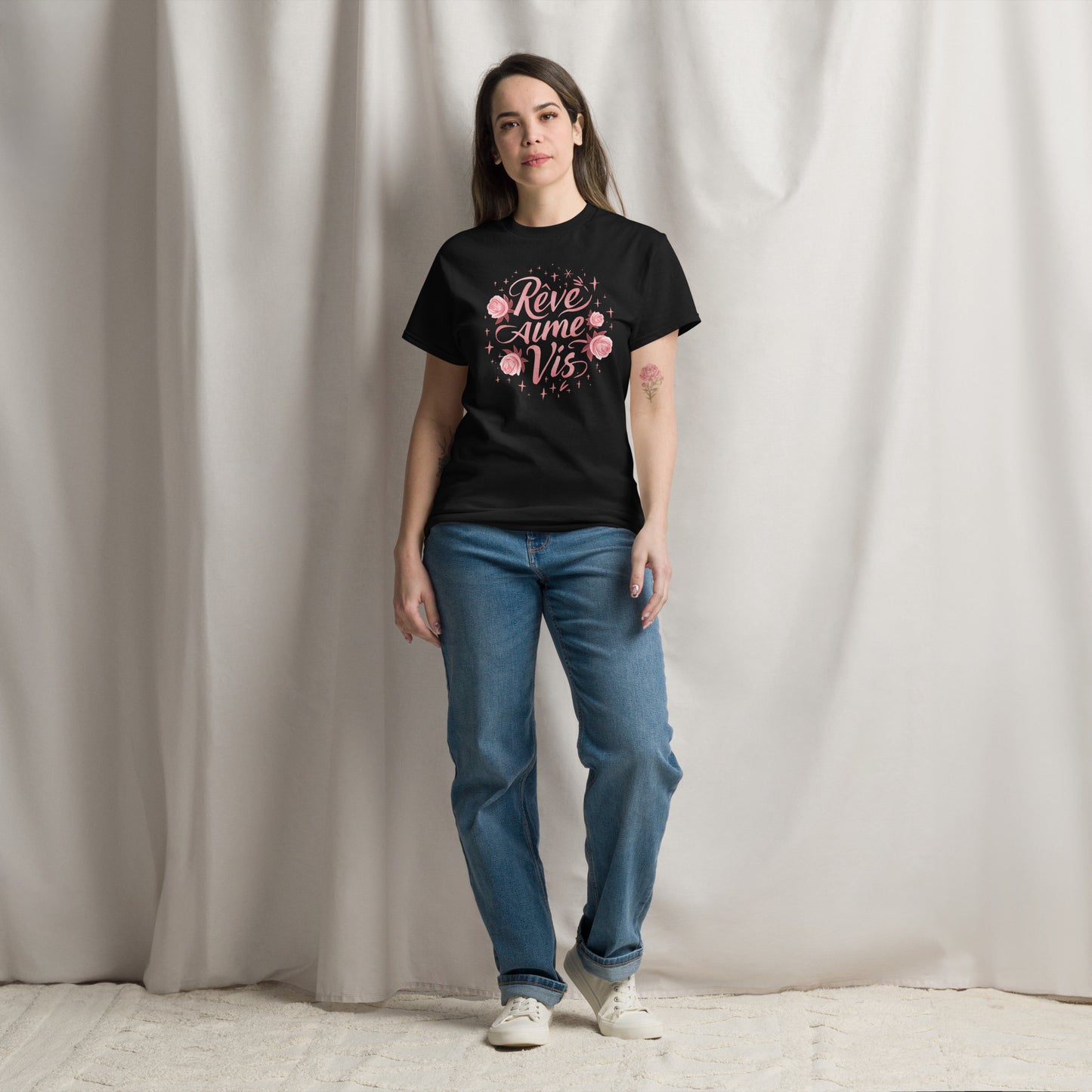 T-shirt pour femme - Rêve, Aime, Vis