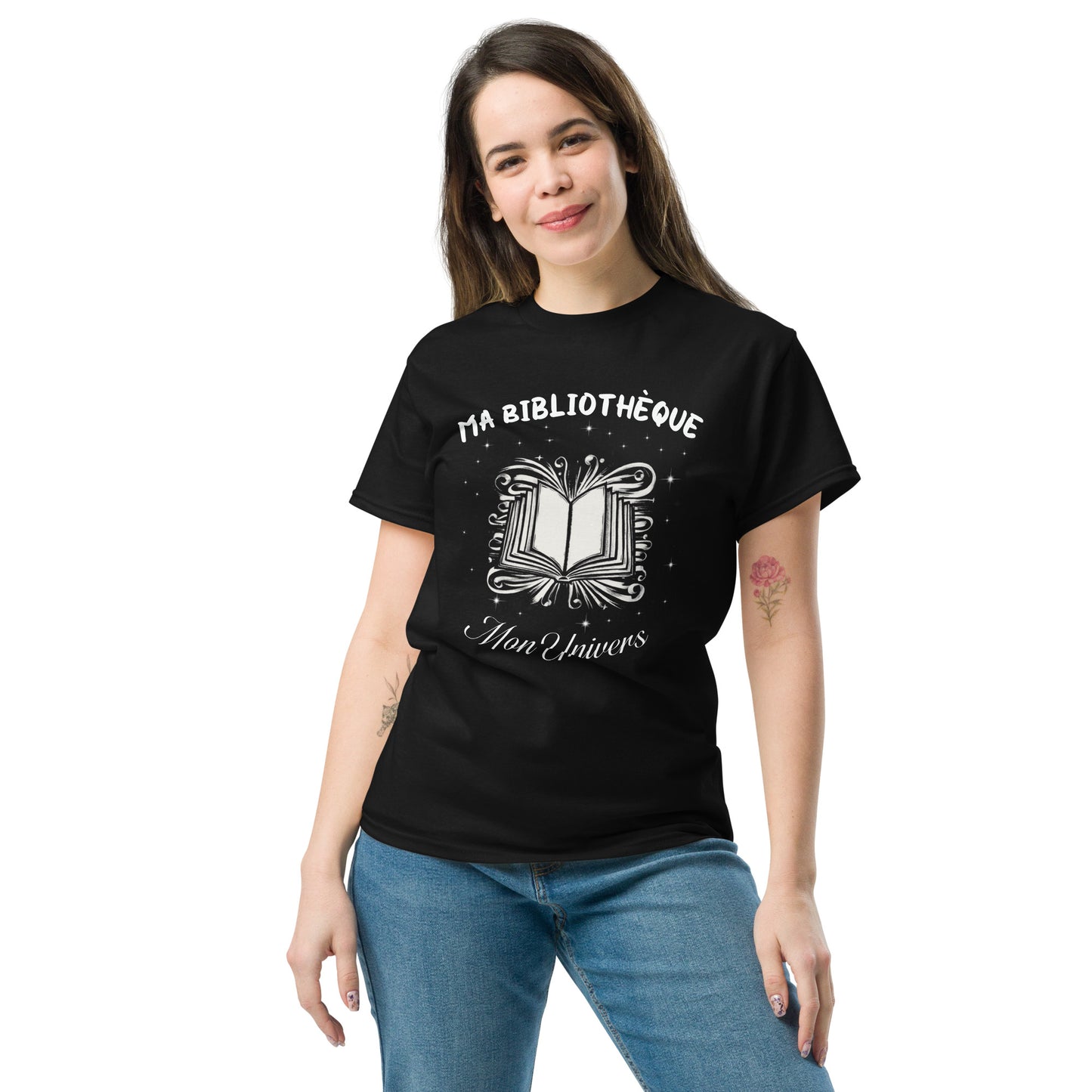 T-shirt pour femme - Ma Bibliothèque , Mon Univers