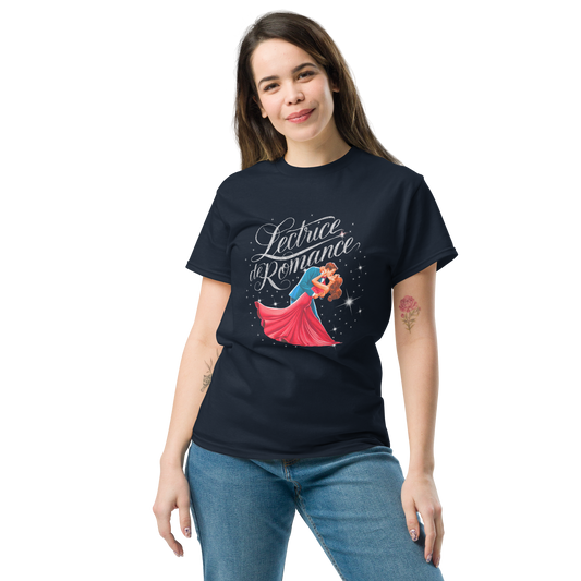 T-shirt imprimé pour femme 100% coton - Haut à manches courtes pour Lectrice de romance - Vêtement pour les passionnées de lecture