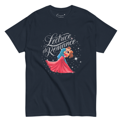 T-shirt imprimé pour femme 100% coton - Haut à manches courtes pour Lectrice de romance - Vêtement pour les passionnées de lecture