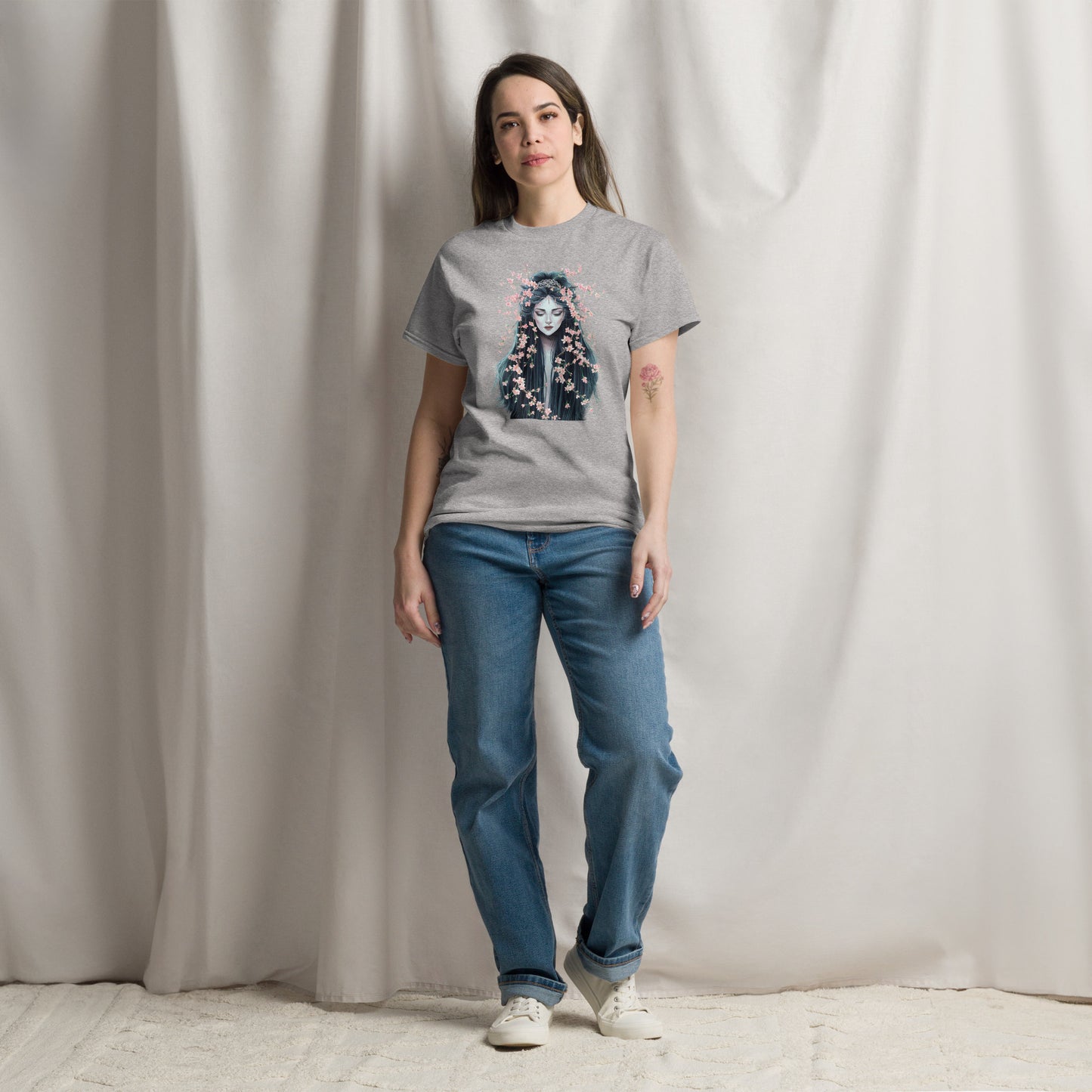 T-shirt pour femme - japonaise aux fleurs de cerisier