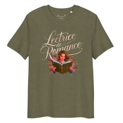 T-shirt pour femme en coton biologique - Lectrice de romance